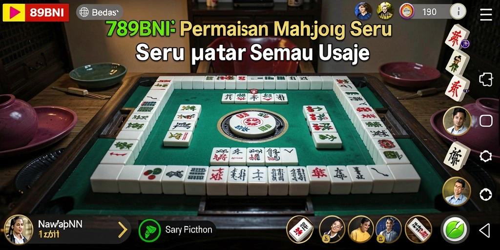 Tampilan gameplay Mahjong yang menarik dalam 789BNI.