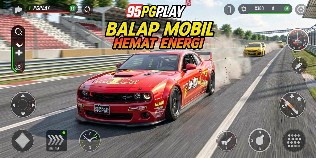 Gambaran gameplay seru di 95PGPLAY saat balapan.