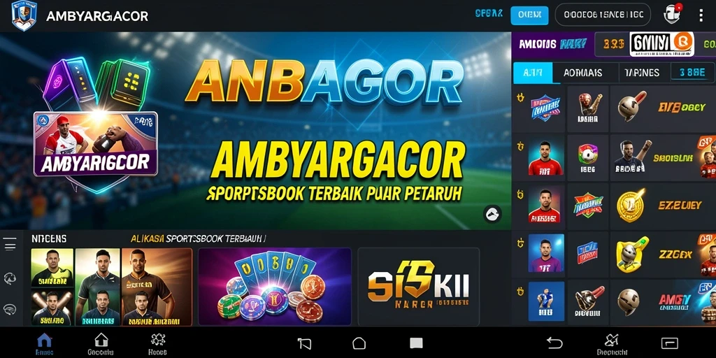 Tampilan gameplay yang menarik di AMBYARGACOR untuk taruhan olahraga.