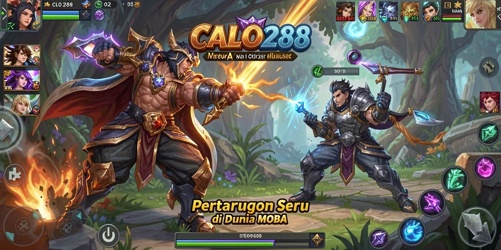 Screenshot gameplay CALO288 menampilkan aksi pertempuran yang seru.