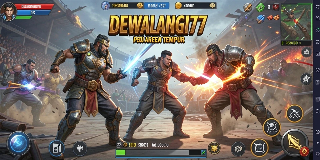 Gameplay seru di DEWALANGIT77 dengan pertarungan karakter yang memukau.