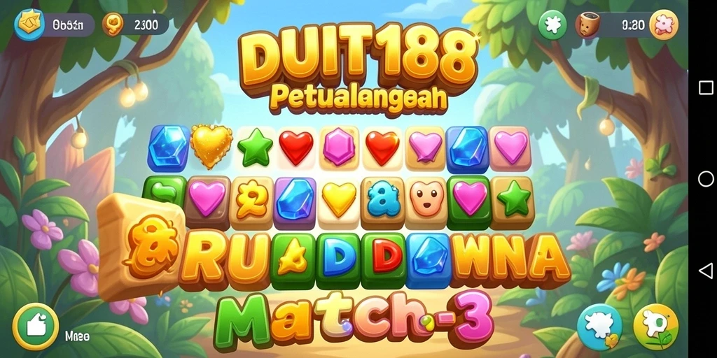Gameplay Match-3 yang seru dan menantang di DUIT188.