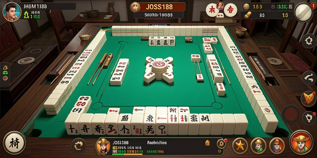 Tampilan menarik dan gameplay Mahjong yang seru dalam JOSS188.