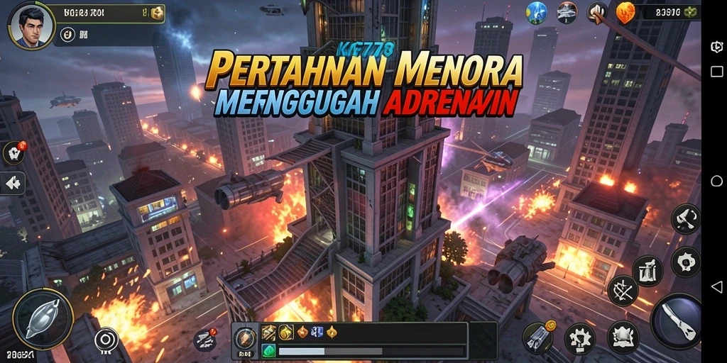 Tampilan seru gameplay Tower Defense di KG778.