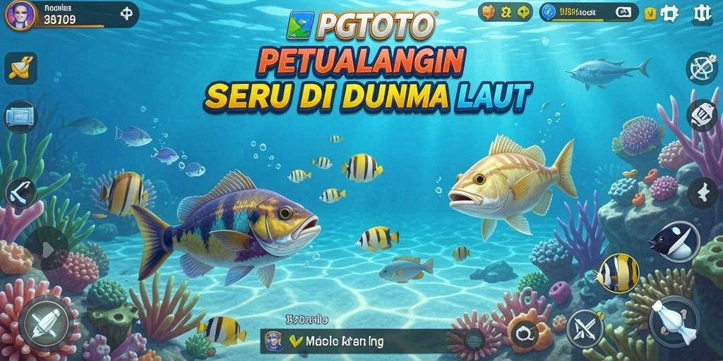 Screenshot gameplay PGTOTO menampilkan pengalaman memancing yang mendebarkan.