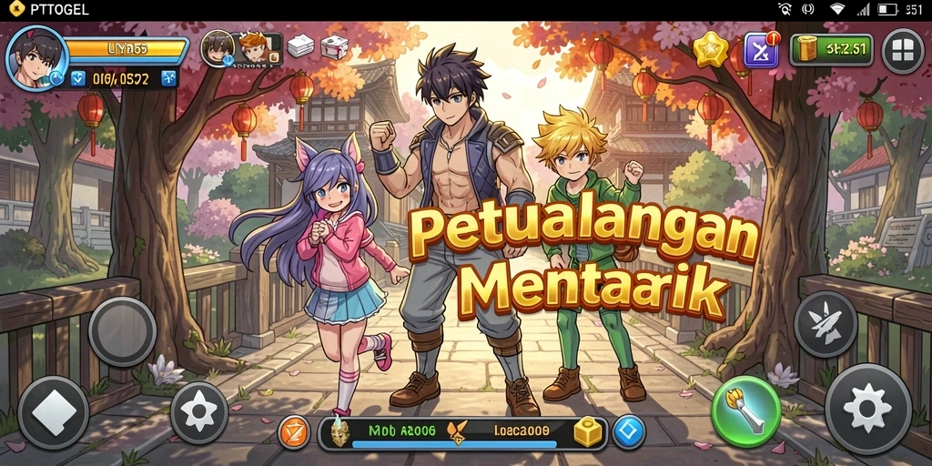Tampilan gameplay yang menarik dari PTTOGEL di dunia Anime.