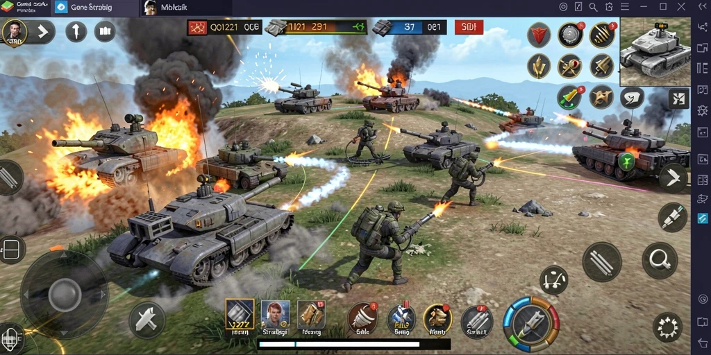 Gameplay mendebarkan dengan strategi mendalam di QQ1221.