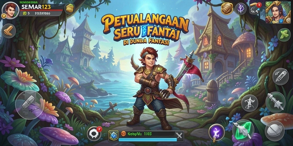 Screenshot gameplay SEMAR123 yang menunjukkan aksi petualangan menarik.