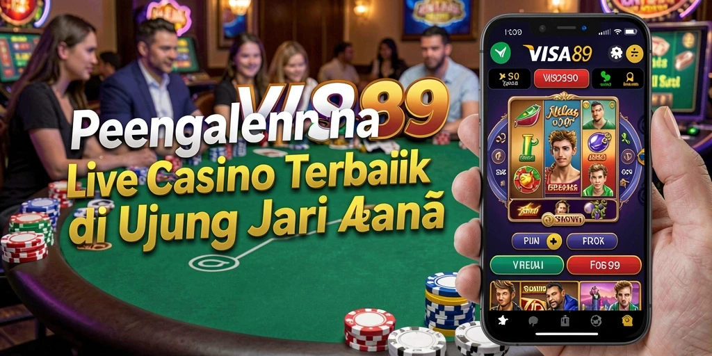 Tampilan gameplay Live Casino yang menakjubkan di VISA89.
