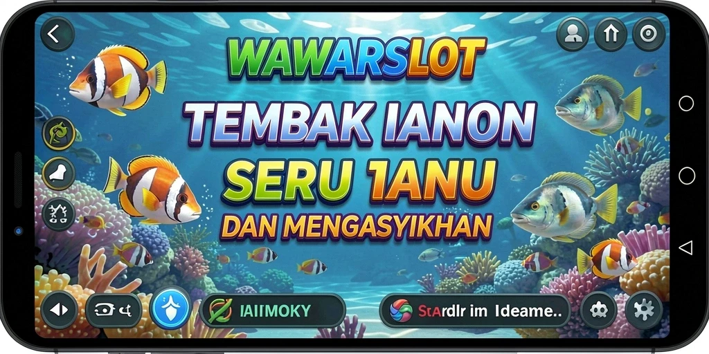 Tampilan menakjubkan dari gameplay WAWARSLOT saat menangkap ikan.